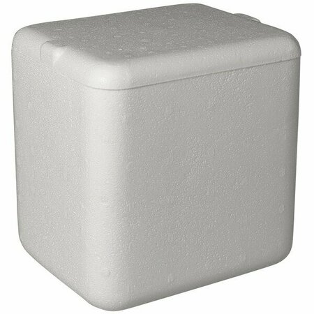 PLASTILITE Insulated Foam Cooler 7 3/4'' x 5 7/8'' x 8 1/2'' - 1 1/2'' Thick 451TK8PLT